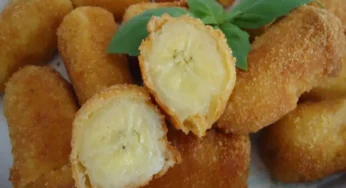 Banana empanada para o almoço uma delícia